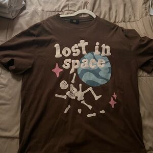 Brown 'Lost in Space' T - Shirt
